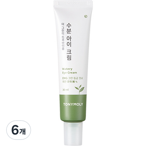 토니모리 더 그린티 트루바이옴 수분 아이크림, 6개, 30ml