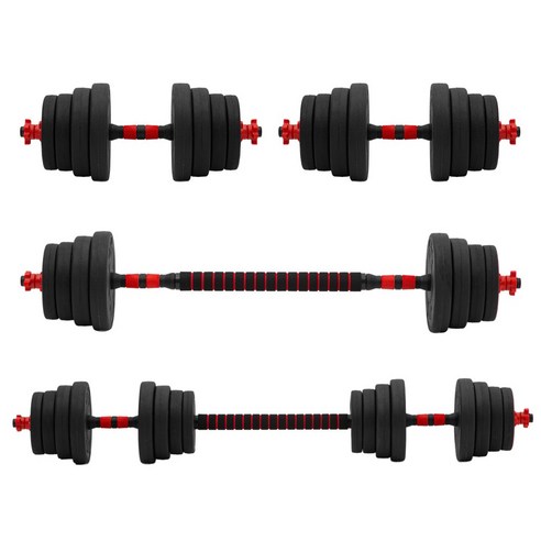 공간 제약 없이 즐기는 전신 근력 운동, 코멧 스포츠 무게조절 덤벨 바벨 세트