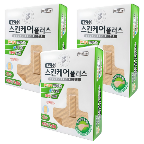 네오스킨케어플러스 대용량 손끝용 밴드 30p, 3개