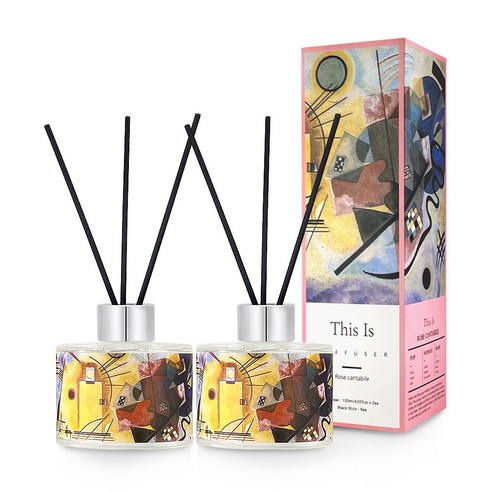 디스이즈 명화 디퓨저 120ml x 2p, 로즈칸타빌레, 2개