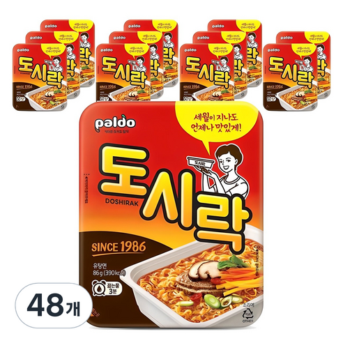 팔도도시락 컵라면 86g, 48개