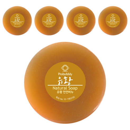 프로버블리 유황 중성 클렌징 비누, 110g, 5개