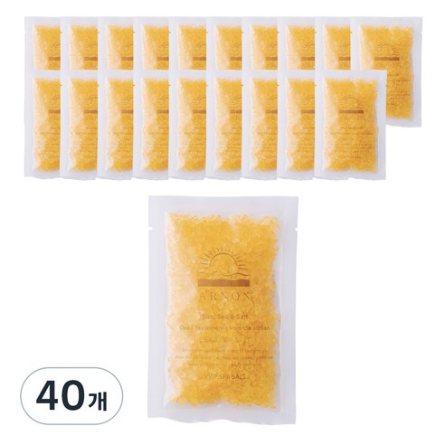 아르논 사해소금 입욕제 레몬, 80g, 40개