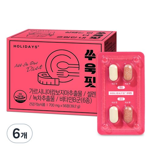 홀리데이즈 쑤욱핏, 56정, 6개