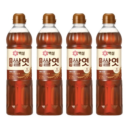 백설 조청 쌀엿, 1.2kg, 4개