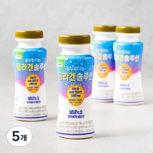 풀무원 다논 콜라겐 솔루션 요구르트 병 4입, 130ml, 5개