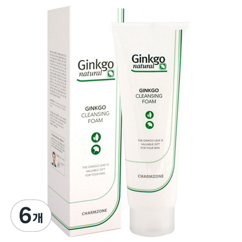 참존 징코 내츄럴 징코 클렌징 폼, 6개, 180ml