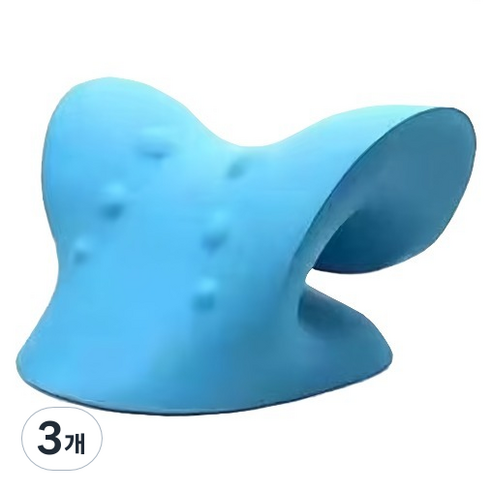 블루베라 c자형 목마사지 스트레칭기구 블루, 3개