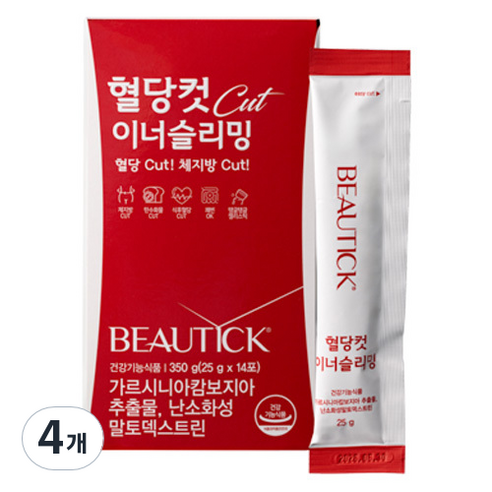 뷰틱 혈당컷 이너슬리밍 14p, 350g, 4개