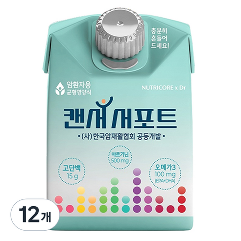 뉴트리코어 캔서서포트 영양조제식품, 12개, 200ml