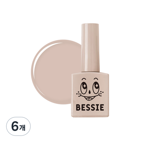 BESSIE 컬러 젤, BG06 헤이즐넛 라떼, 11ml, 6개