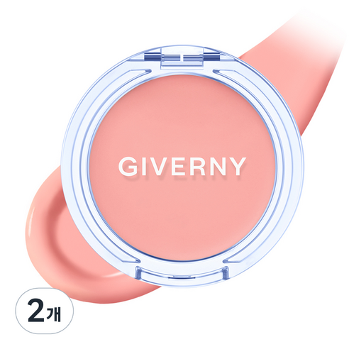 지베르니 듀이 젤 글로우 크림 블러셔 2.7g, 01피치구아바, 2개