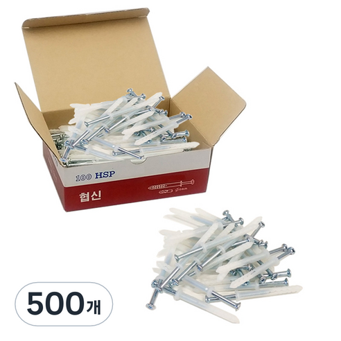 이노공구 콘크리트 타격앙카 칼블럭 나사일체형, 500개