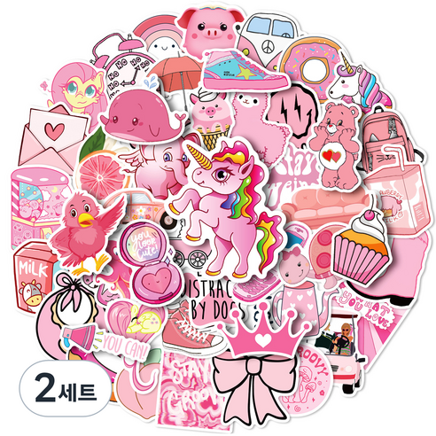 심플리앤 고급형 PVC소재 데코스티커 50p 세트, 2세트, J TYPE