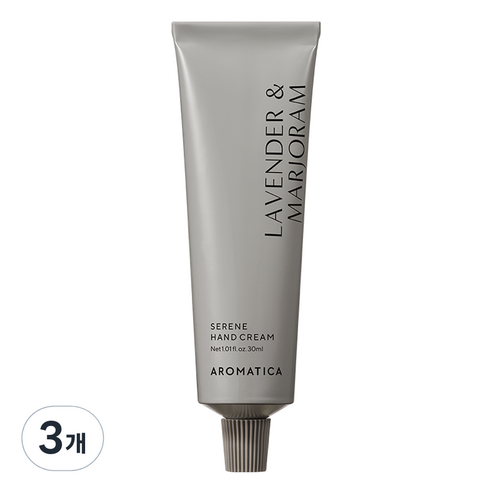 아로마티카 서렌 핸드크림 라벤더 앤 마조람, 30ml, 3개
