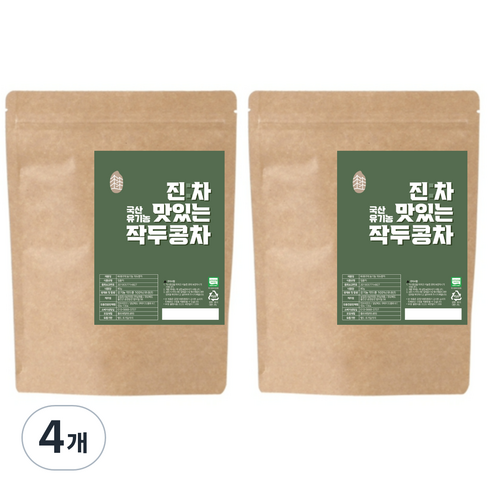 진차 맛있는 국산 유기농 작두콩차, 80g, 1개입, 4개