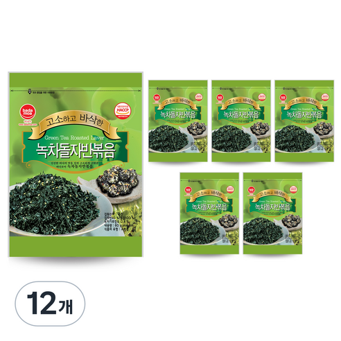 바다모아 녹차 돌자반볶음, 60g, 12개