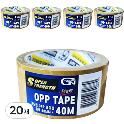 가드맨 OPP 테이프 미색 48mm x 40m, 20개