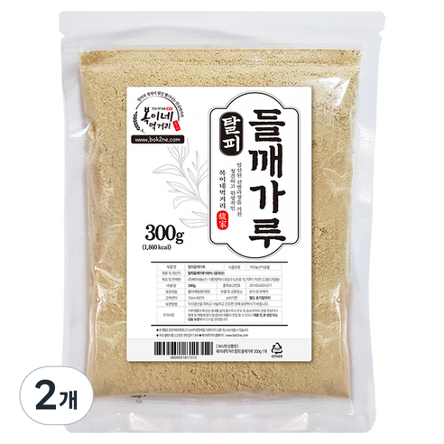 복이네먹거리 탈피 들깨가루, 300g, 2개