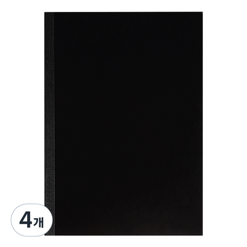 OXFORD 블랙커버 노트 양장식 A4 80매, 4개