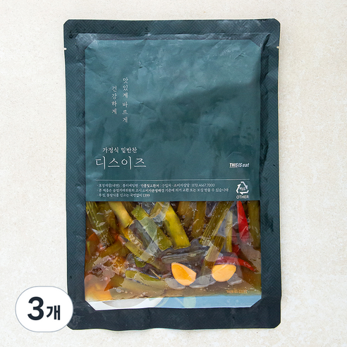 디스이즈 모듬 궁채 장아찌, 3개, 500g