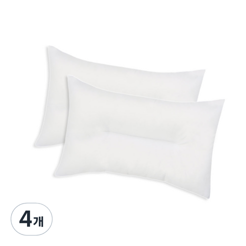 마음마음 빨아쓰는 구름 경추 베개솜, 화이트, 4개