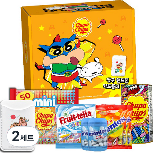 츄파춥스 짱구 캔디 세트 1010g, 2세트