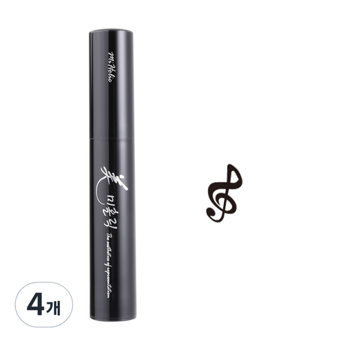 미홀릭 신가브루크 타투스탬프 높은음자리 3ml, 블랙잉크, 4개