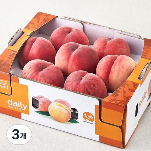 농협 영천 아삭한복숭아, 3개, 1.8kg(5~7입)