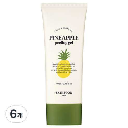 스킨푸드 파인애플 필링 젤, 100ml, 6개