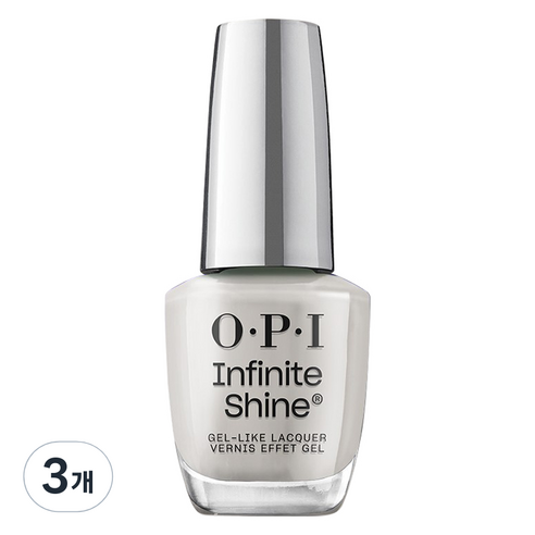 오피아이 인피니트 샤인 젤 라이크 매니큐어, ISL 109 Gray it on Me, 15ml, 3개