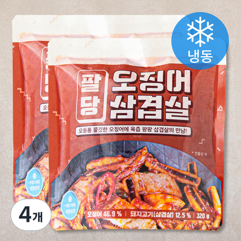 팔당 오징어 삼겹살 (냉동), 320g, 4개