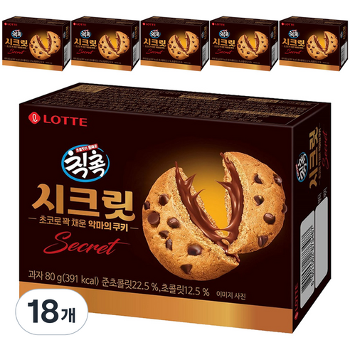 칙촉 시크릿, 80g, 18개