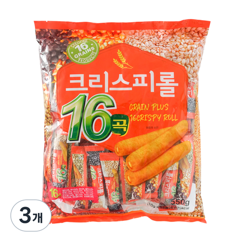 샹린 크리스피롤 16곡, 550g, 3개