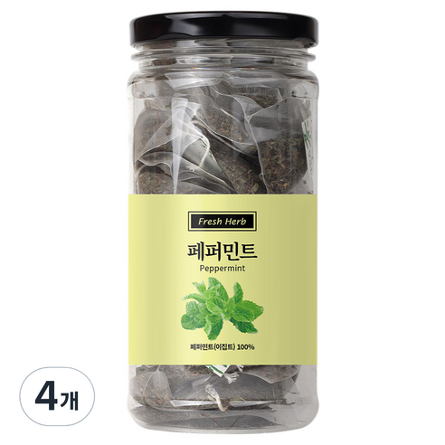 신선약초 페퍼민트 삼각티백, 20개입, 4개