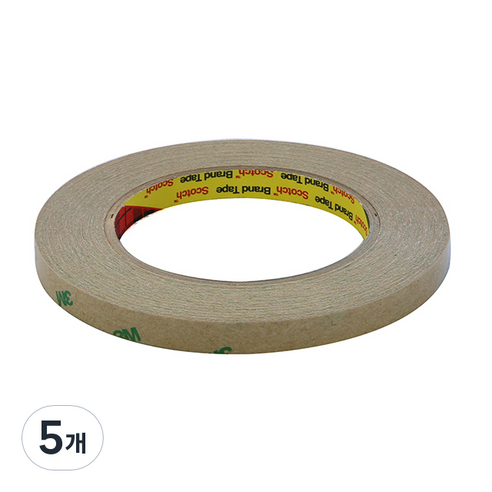 스카치 얇은 전사 양면테이프 9471 10mm x 50m, 반투명, 5개