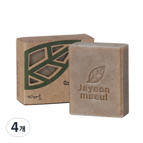 자연마을 녹차비누, 94g, 4개