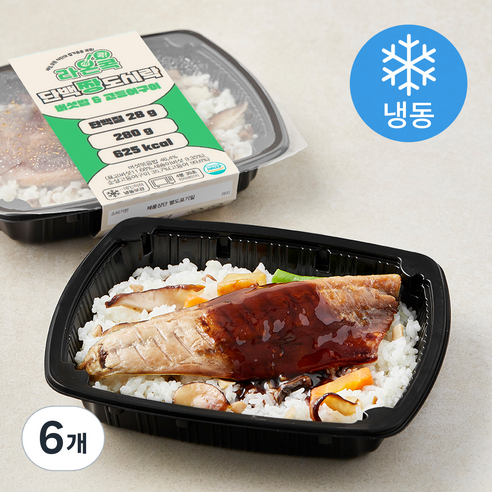 라온콕 단백짱 버섯밥 & 고등어 구이 (냉동), 280g, 6개