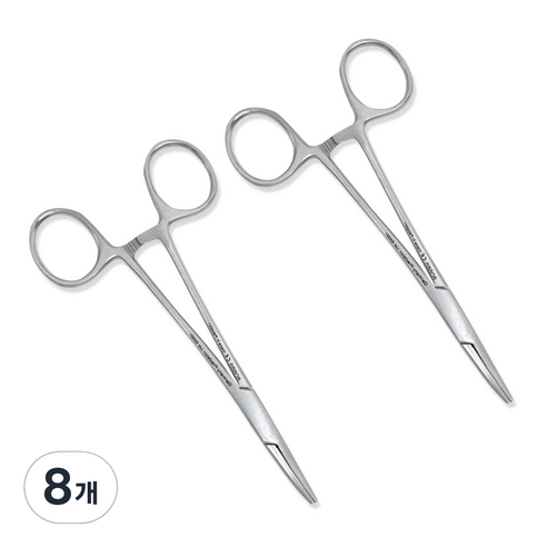 의료용 포셉 겸자 곡선 12.5cm, 8개
