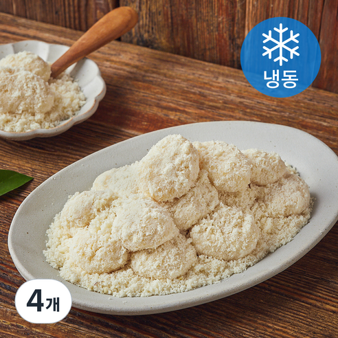 미담라이스 떠먹는 동부 인절미 (냉동), 350g, 4개