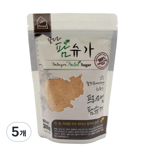 헤세드 팔미라 팜슈가, 300g, 5개