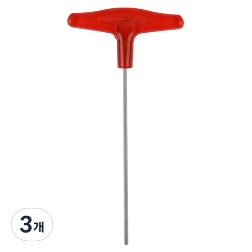 썬키 T형 육각렌치 2.5 x 118 mm ST-2.5, 3개
