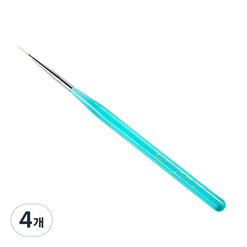 메이브라운 프로페셔널 네일브러쉬 롱 세필붓, 4개