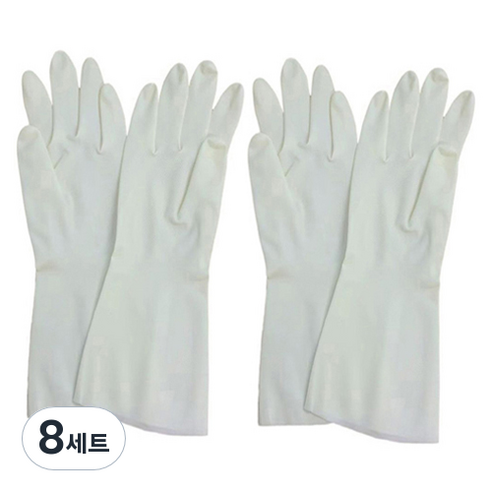 큐트미 니트릴 튼튼한 고무장갑 L 33cm + L 38cm 양쪽착용 세트 MP510, 대(L), 8세트
