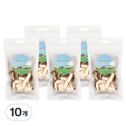 건 표고버섯 슬라이스, 10개, 12g