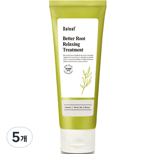 달리프 클로렐라 베러 루트 릴렉싱 헤어트리트먼트, 100ml, 5개
