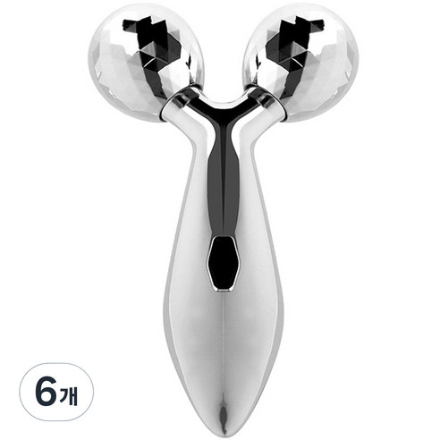 사랑옵다 3D 마사지롤러, 실버, 6개