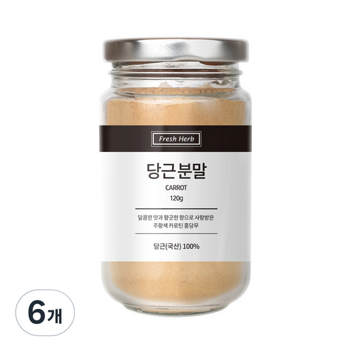 신선약초 당근분말, 120g, 6개