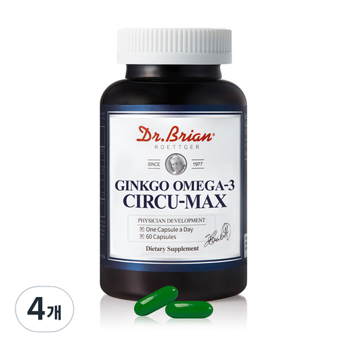 닥터브라이언 징코 오메가 - 3 써큐맥스 72g, 4개, 60정