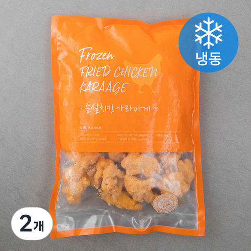순살 치킨 가라아게 (냉동), 1kg, 2개